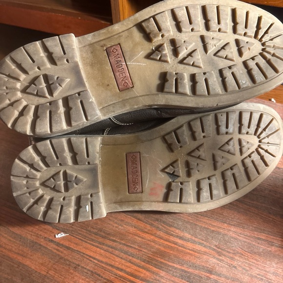 Steve Madden Dark Brown Lace-Up Boots - Picture 8 of 9